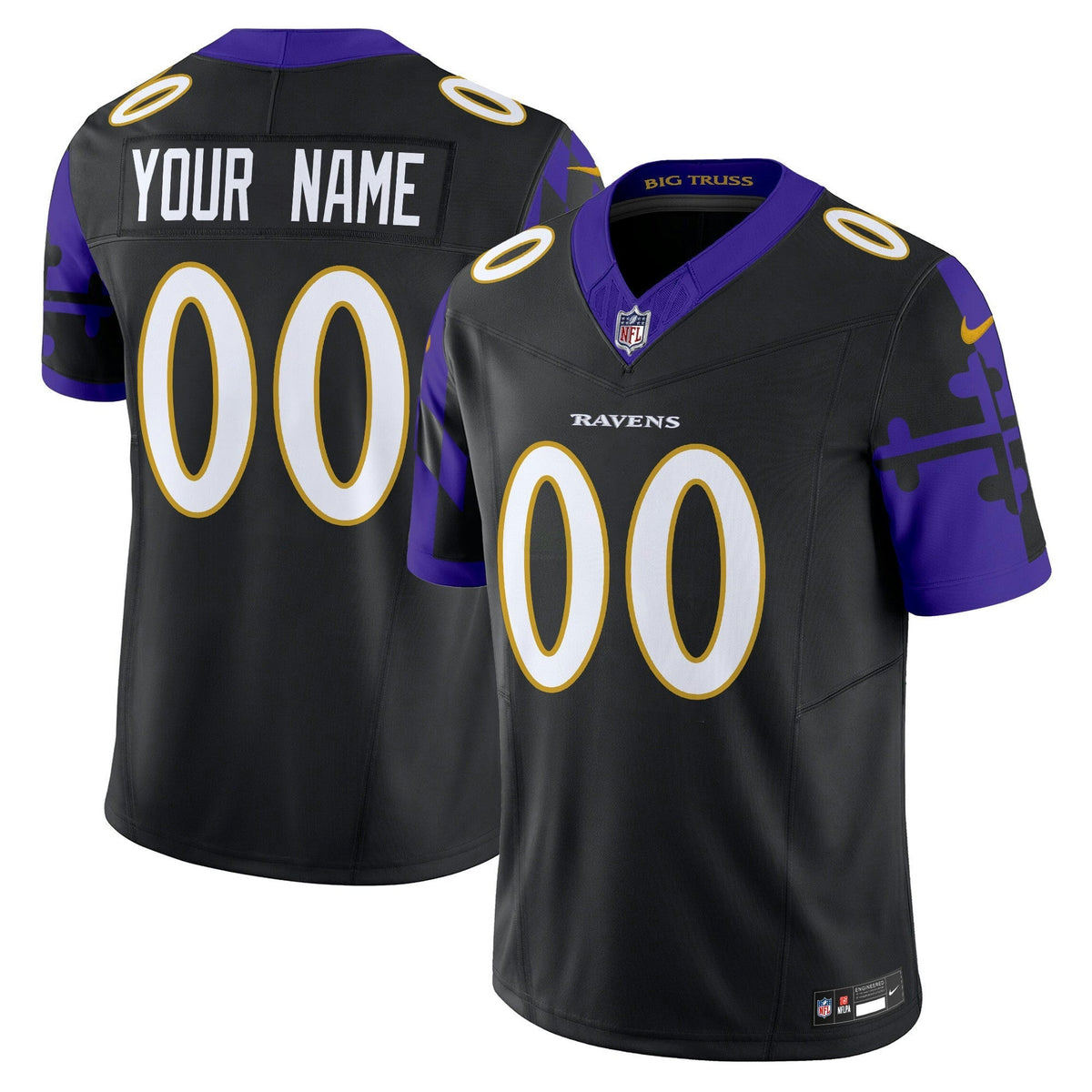 NFL Maryland Flag Vapor Limited Jersey
