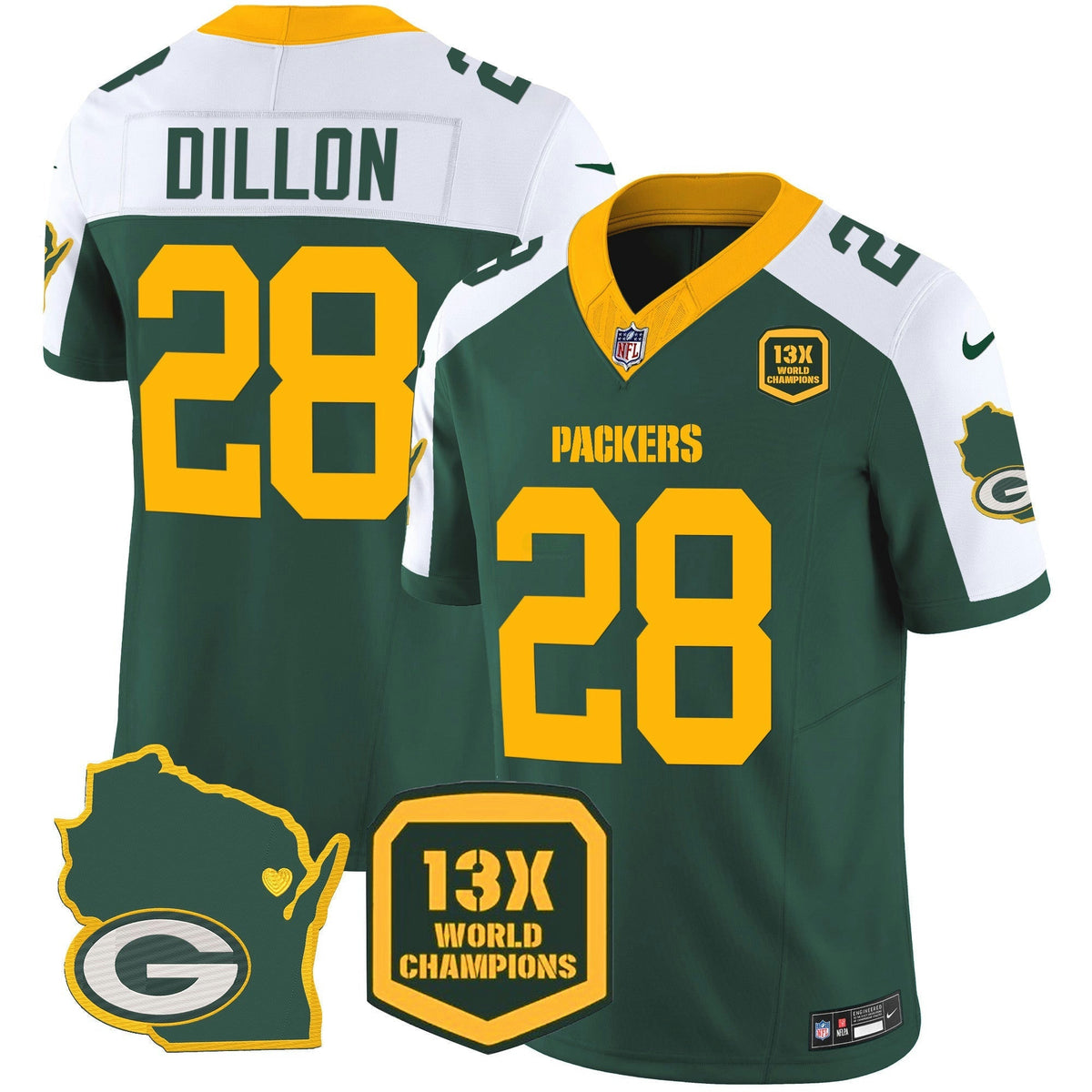 NFL Men’s 13 Time World Champions & Home Patch Vapor Jersey V2