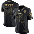 Jersey NFL Men’s 1976 – 1980 – 1983 Super Bowl Champions Patch White Gold and Black Gold