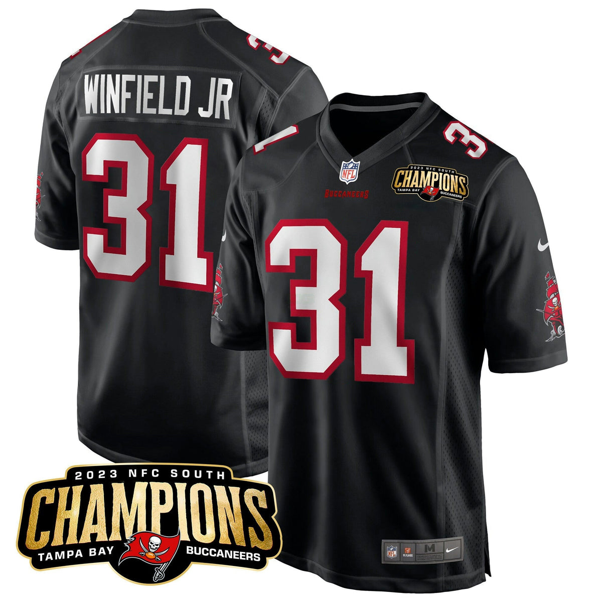 NFL Men’s 2023 NFC South Champions Patch Game Jersey