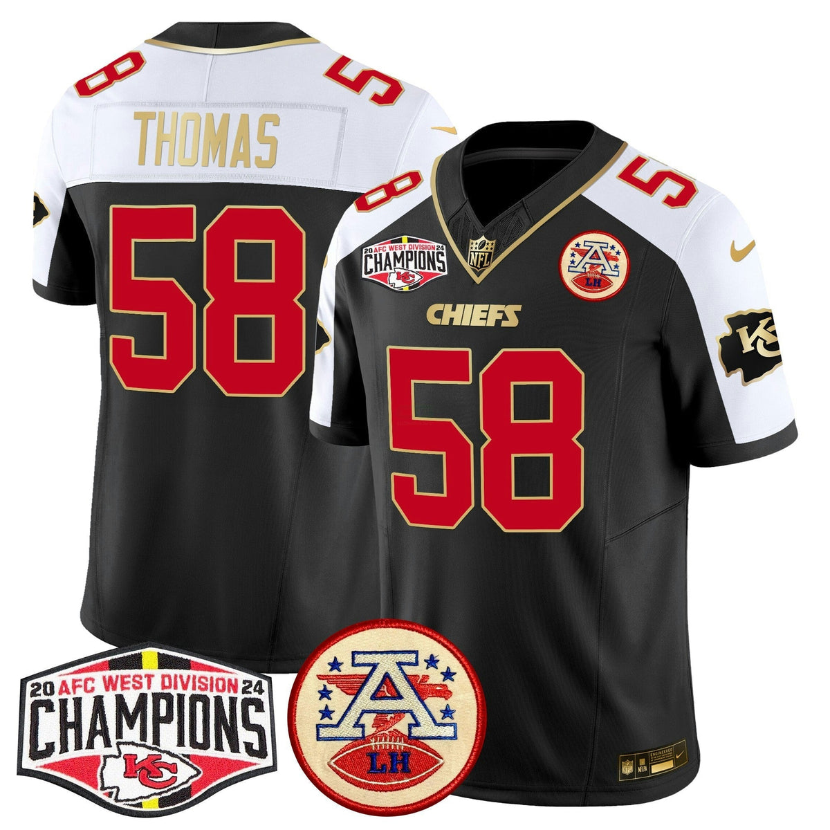 NFL Men’s 2024 AFC West Division Champions Patch Vapor Limited Jersey