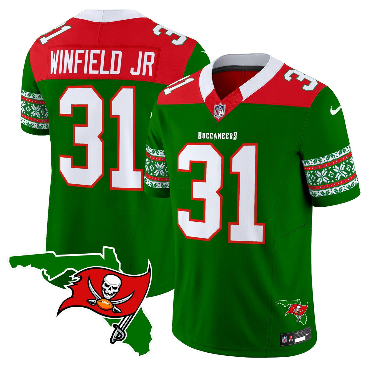 NFL Tampa Bay Buccaneers Men’s 2024 Christmas Vapor Limited Jersey