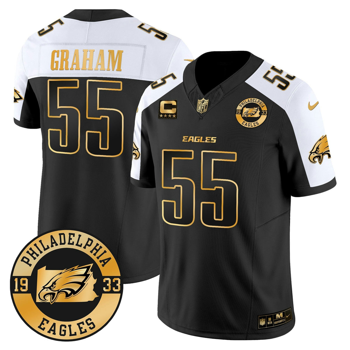 NFL Men’s 2024 Gold Vapor Limited Jersey – Est. 1933 Patch