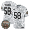 NFL Kansas City Chiefs Men’s 2024 Salute to Service Establishment Year Patch Vapor Limited Jersey