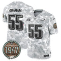 NFL Philadelphia Eagles Men’s 2024 Salute to Service Establishment Year Patch Vapor Limited Jersey
