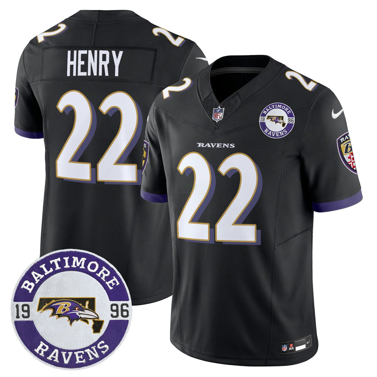 NFL Men’s 2024 Vapor Limited Jersey – Est. 1996 Patch