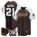 NFL Cleveland Browns Men’s #32 Jim Brown Memorial & Home Patch Jersey V2 - Baseball