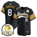 NFL Men’s 50th Anniversary Of Super Bowl IX Patch Vapor Premier Jersey
