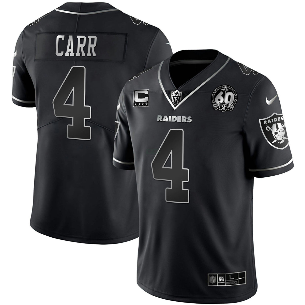 Jersey NFL Men’s 60th Season Patch Gold & Split