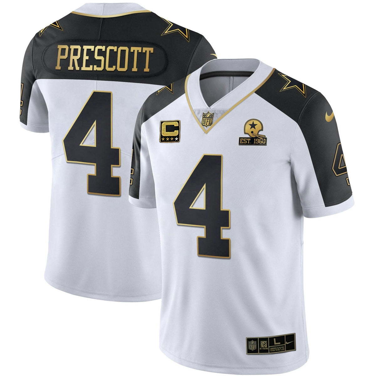 Jersey NFL Men’s Alternate Vapor Black Gold & Navy Blue Gold Limited