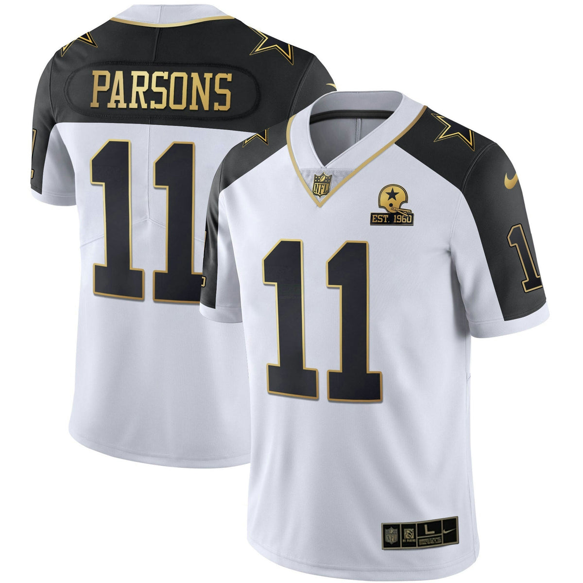 Jersey NFL Men’s Alternate Vapor Black Gold & Navy Blue Gold Limited