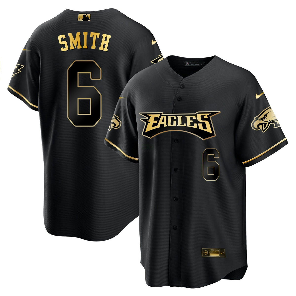 Jersey NFL Men’s Baseball White Gold & Black Gold