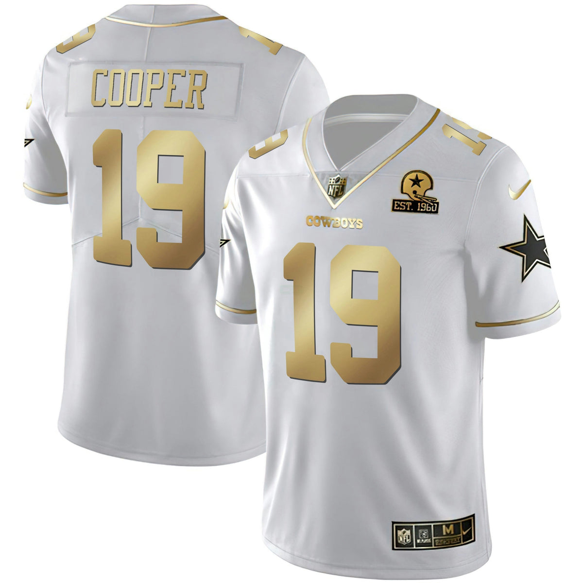 Jersey NFL Men’s Black & White Gold Vapor Limited