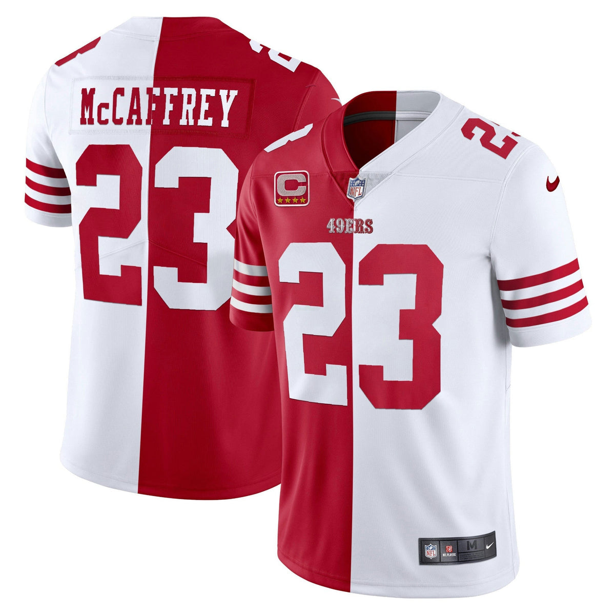 Jersey NFL Men’s Christian McCaffrey Gold & Split