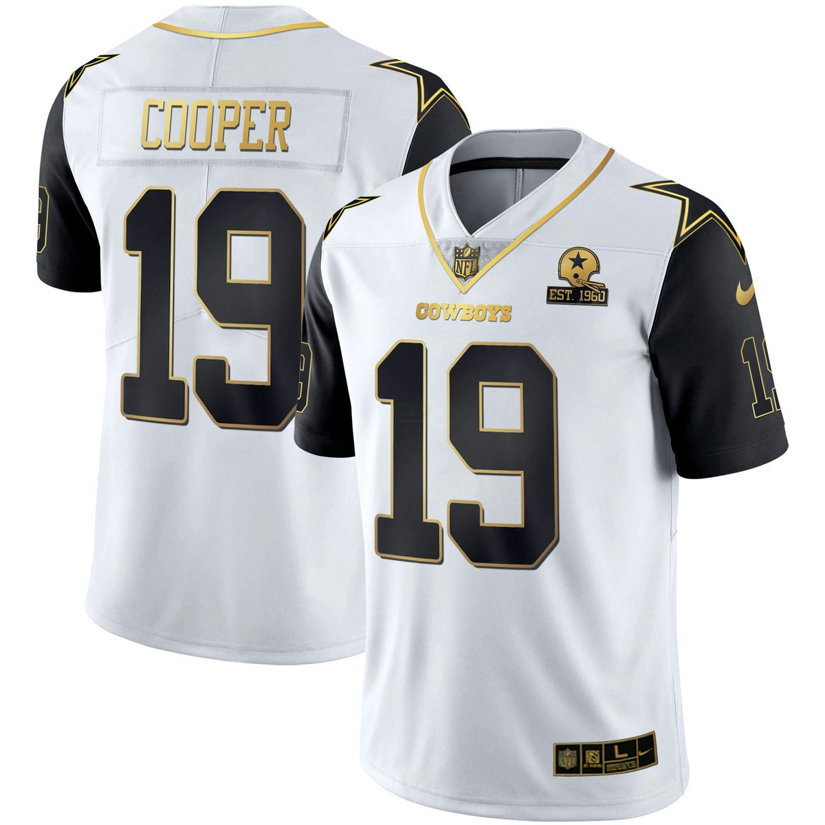 Jersey NFL Men’s Color Rush Vapor Black & White Gold Limited