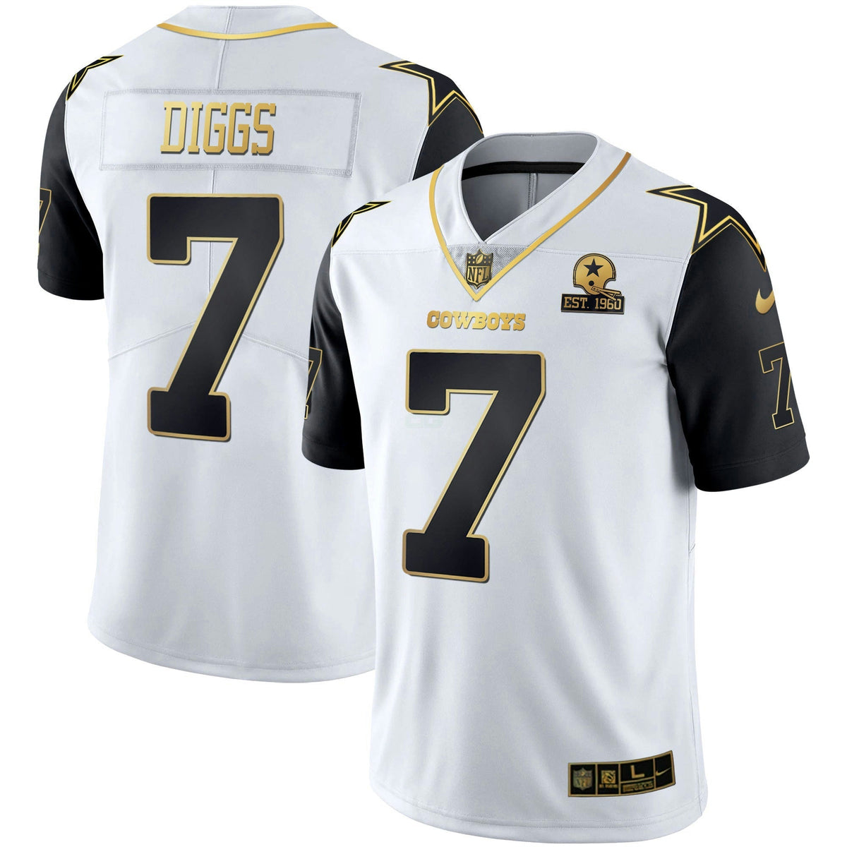 Jersey NFL Men’s Color Rush Vapor Black & White Gold Limited