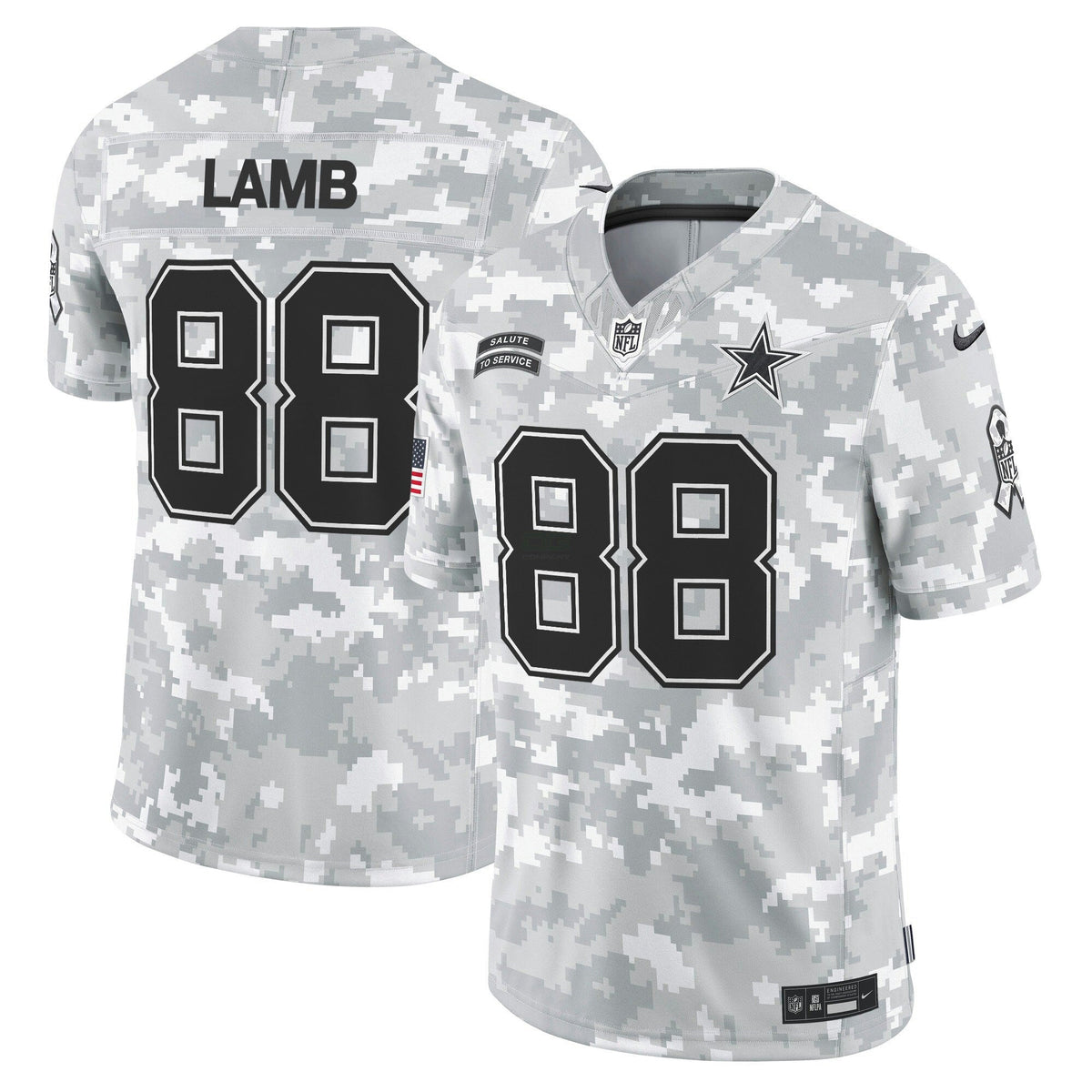NFL Men’s Dallas 2024 Salute to Service Vapor Limited Jersey – All stitched