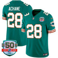 NFL Men’s De’Von Achane #28 Throwback Vapor Jersey V2 - Aqua