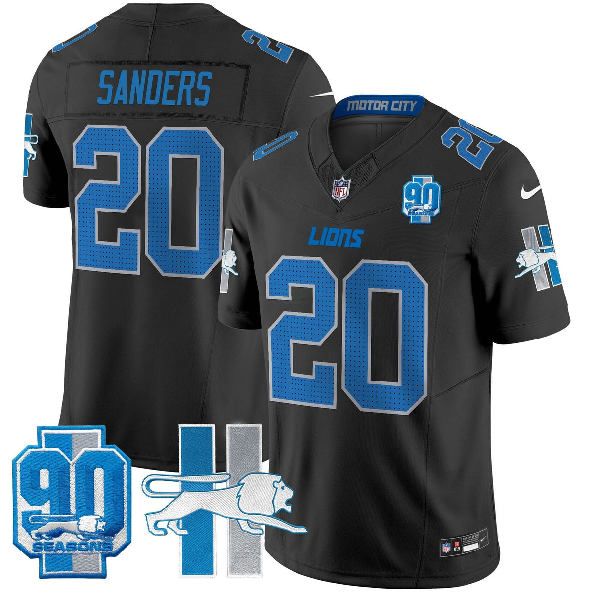 NFL Detroit Lions Men’s Detroit Lion 1946 Throwback Vapor Limited Jersey