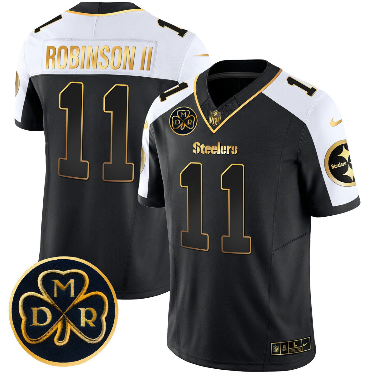 NFL Men’s DMR Patch Gold Vapor Limited Jersey