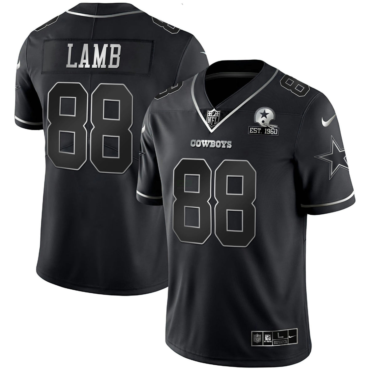 Jersey NFL Men’s Gold & Split Vapor Limited Est 1960 Patch