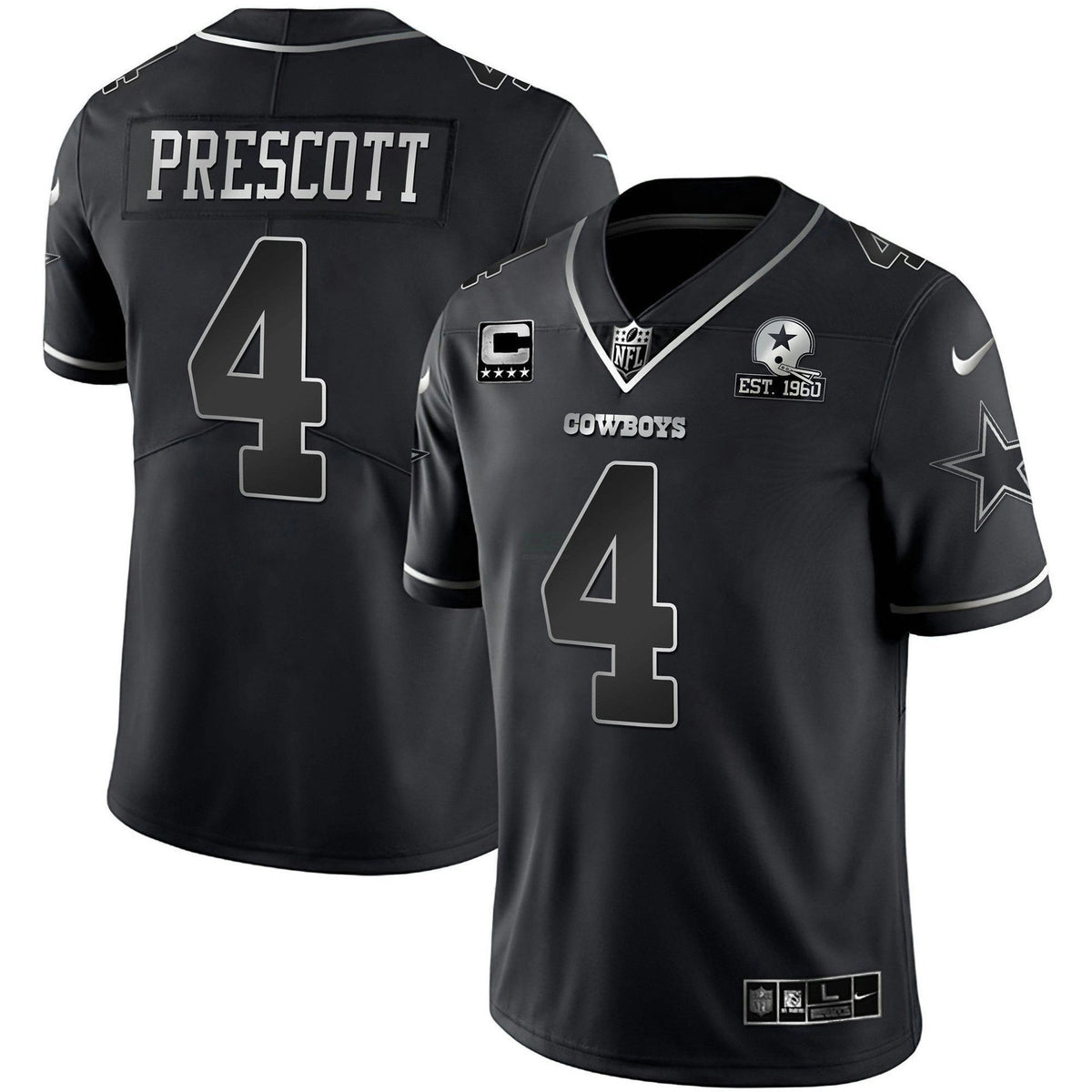 Jersey NFL Men’s Gold & Split Vapor Limited Est 1960 Patch