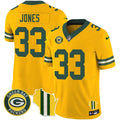 NFL Men’s Green Bay Wisconsin State Patch Vapor Limited Jersey – All Sttiched