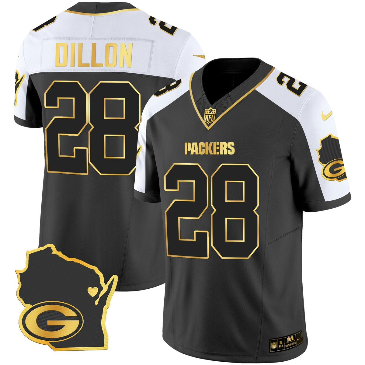 NFL Men’s Home Patch Gold Vapor Jersey V2