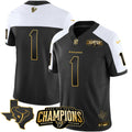 NFL Men’s Houston 2023 AFC South Champions Patch Gold Vapor Jersey
