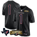 NFL Men’s Houston 2023 AFC South Champions Patch Game Jersey