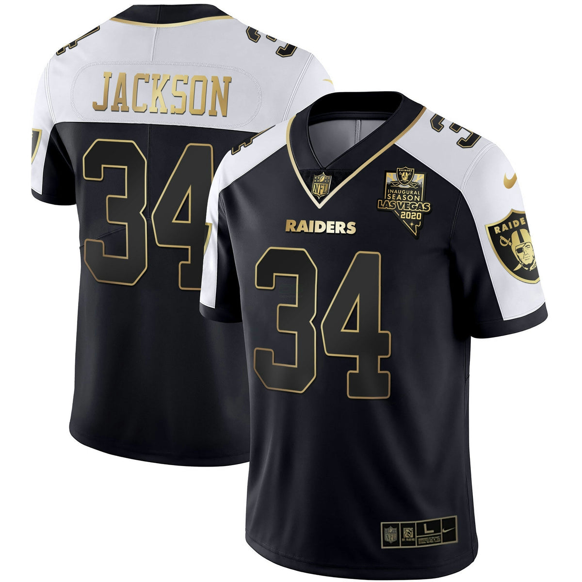 Jersey NFL Men’s Inaugural Season Patch Gold & Split
