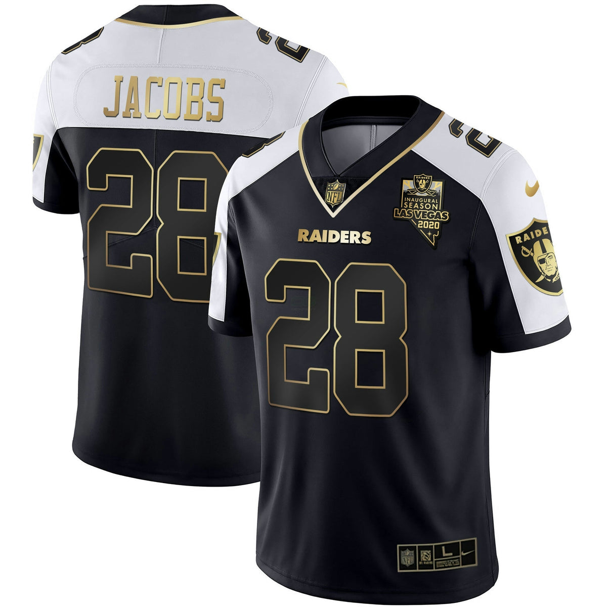 Jersey NFL Men’s Inaugural Season Patch Gold & Split