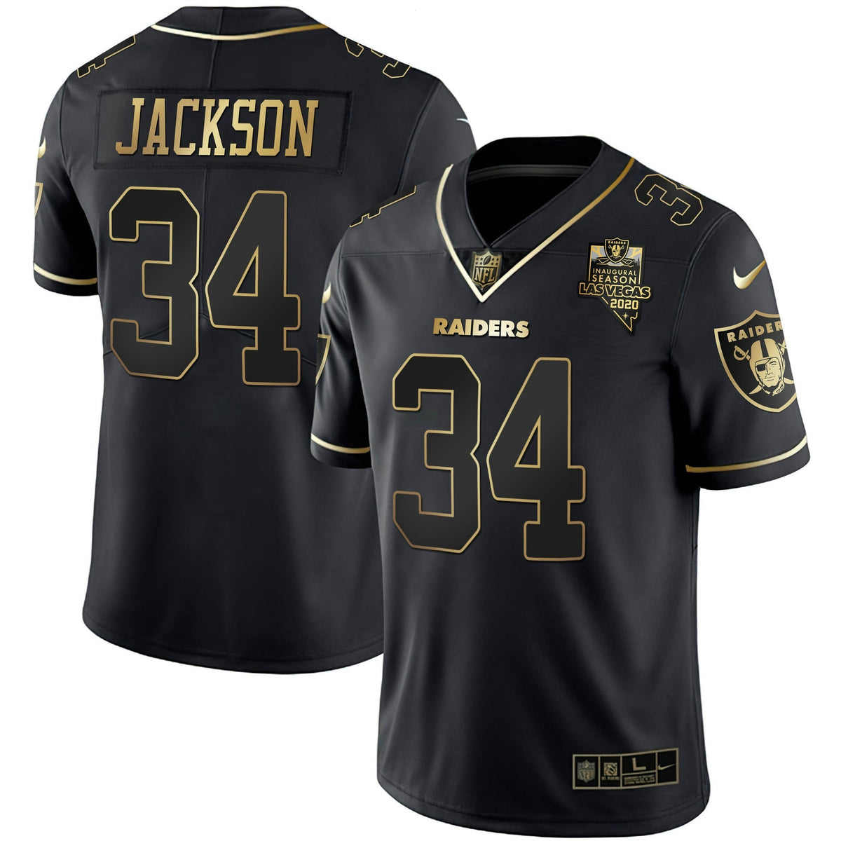 Jersey NFL Men’s Inaugural Season Patch Gold & Split