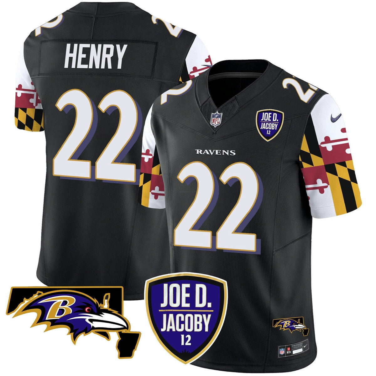 NFL Men’s Joe D & Jacoby Patch Vapor Limited Jersey V2