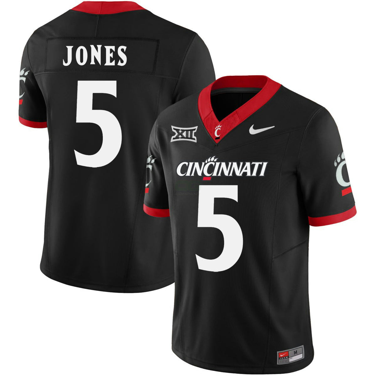 NFL Men’s Jones #5 Cincinnati Bearcats Black Limited Jersey - Black