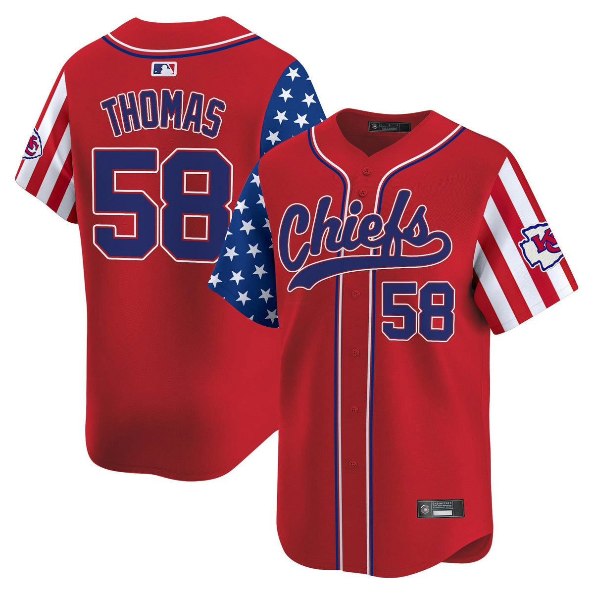 NFL Men’s Kansas City 2025 Independence Day Vapor Jersey