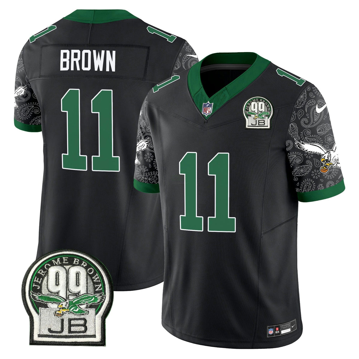 NFL Men’s Kelly Green Vapor Limited Jersey V4