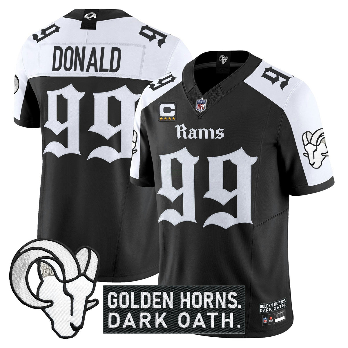 NFL Men’s Los Angeles ‘Gothic Horns Reforged Edition’ Vapor Limited Jersey