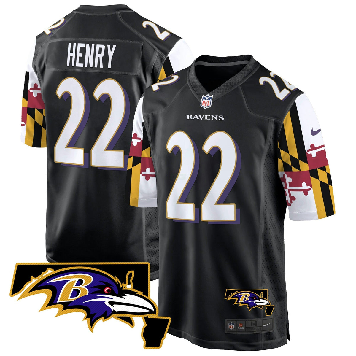 NFL Men’s Maryland Flag Game Jersey