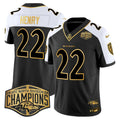 NFL Men’s Maryland Flag Map 2024 AFC North Division Champions Patch Gold Vapor Limited Jersey