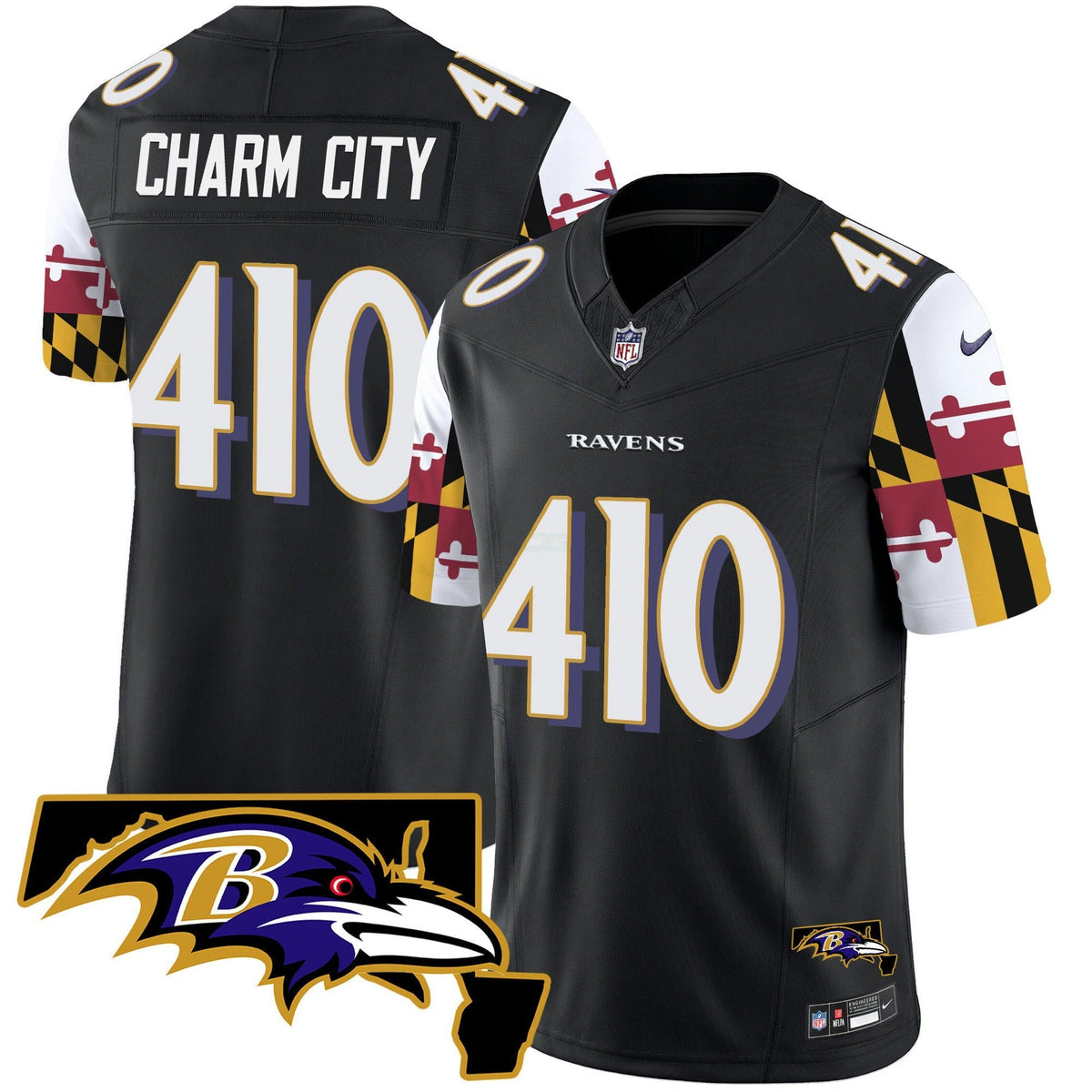 NFL Men’s Maryland Flag Vapor Limited Jersey V2