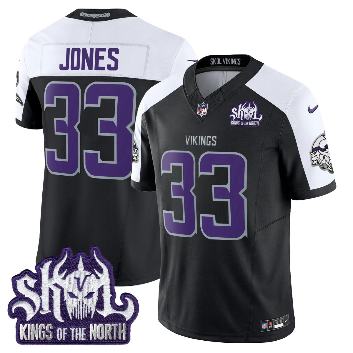 NFL Men’s Minnesota 2025 Winter Warrior Skol Patch Vapor Limited Jersey