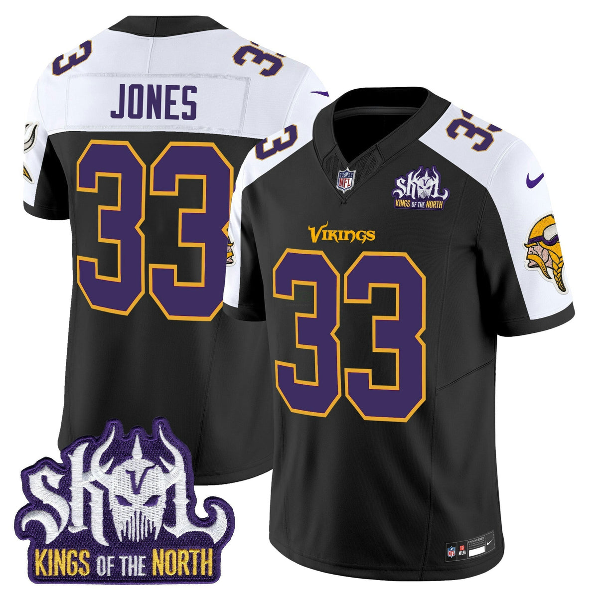 NFL Men’s Minnesota Kings Of The North Patch Throwback Vapor Limited Jersey