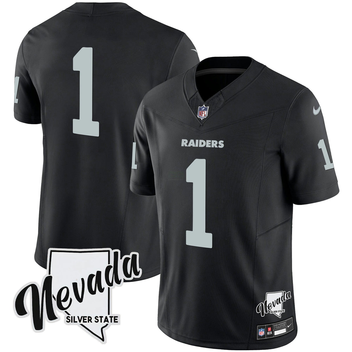 NFL Men’s Nevada Silver State Patch Vapor Jersey