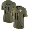 Jersey NFL Pittsburgh Steelers Men’s Salute To Service 2022 Limited – Olive - Salute To Service