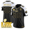 NFL Men’s Super Bowl LIX Patch Gold Vapor Limited Jersey