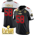 NFL Kansas City Chiefs Men’s Super Bowl LVIII Gold Patch Vapor Jersey V2