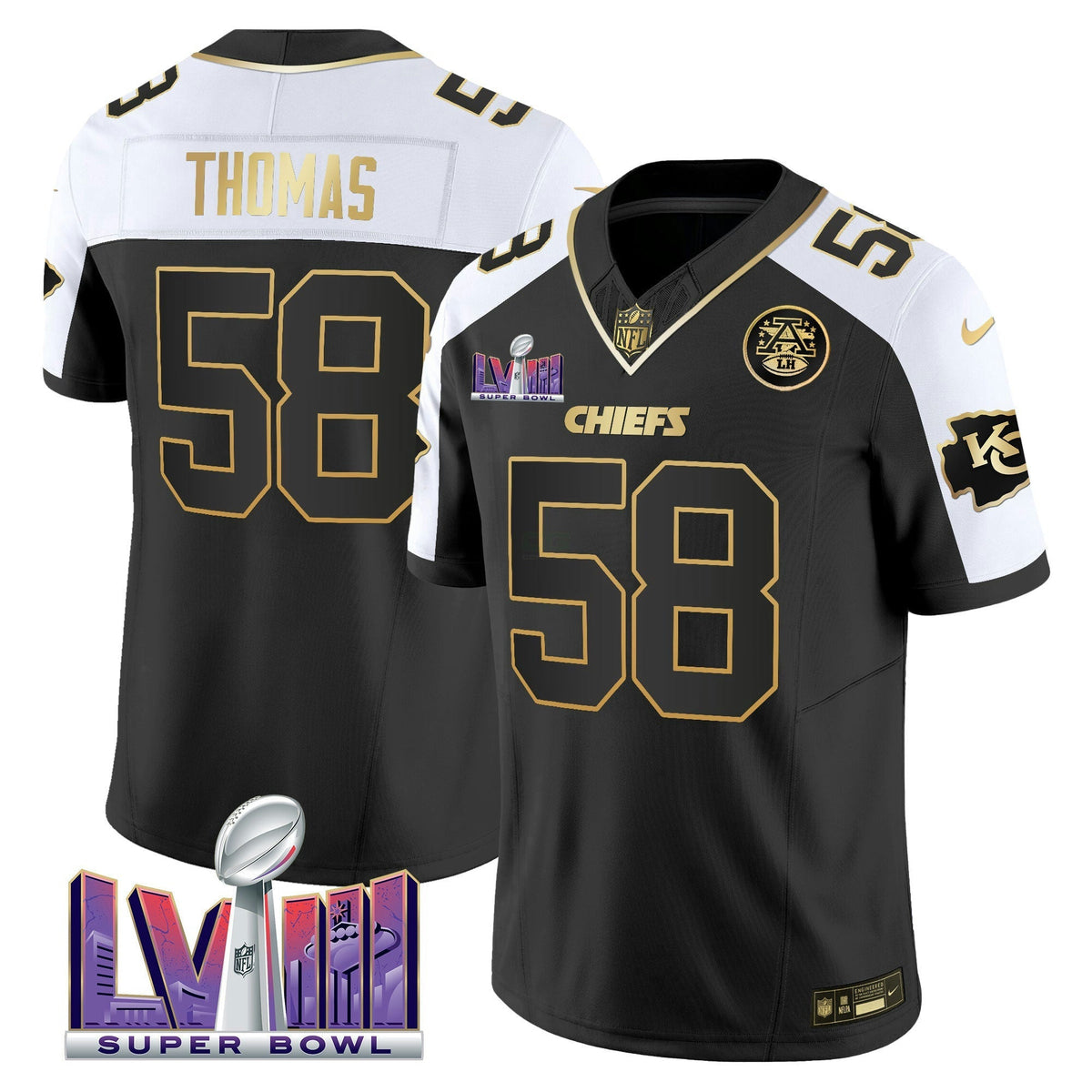 NFL Men’s Super Bowl LVIII Patch Vapor Jersey V4