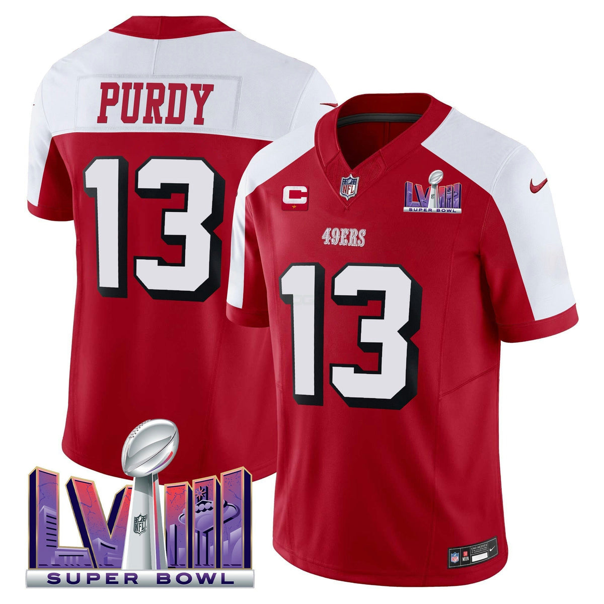 NFL Men’s Super Bowl LVIII Patch Vapor Limited Jersey V2