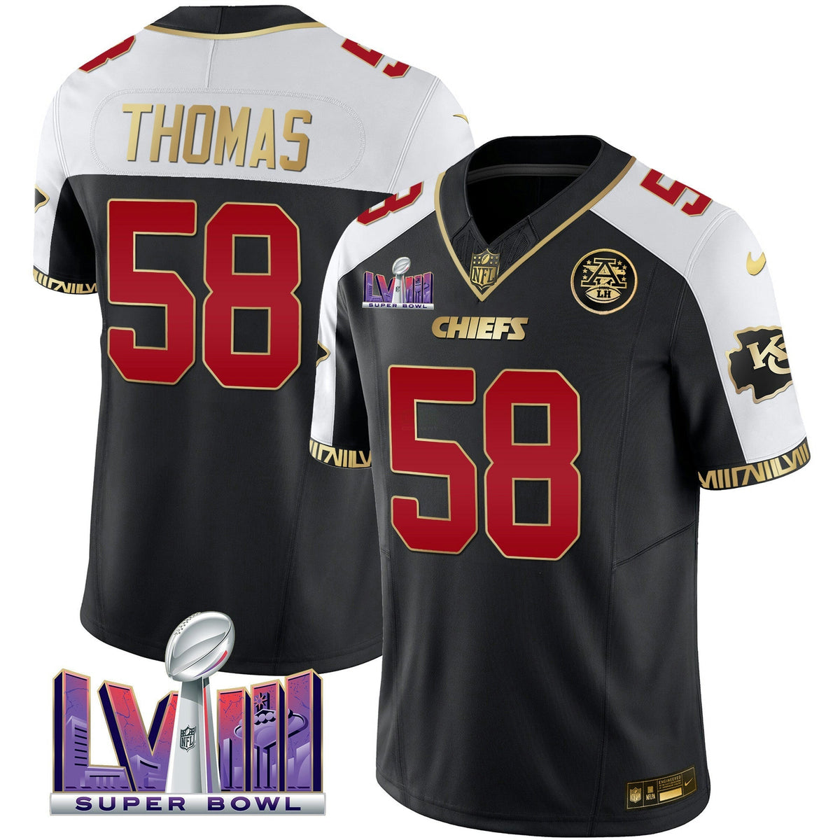 NFL Men’s Super Bowl LVIII Pattern Vapor Jersey V2